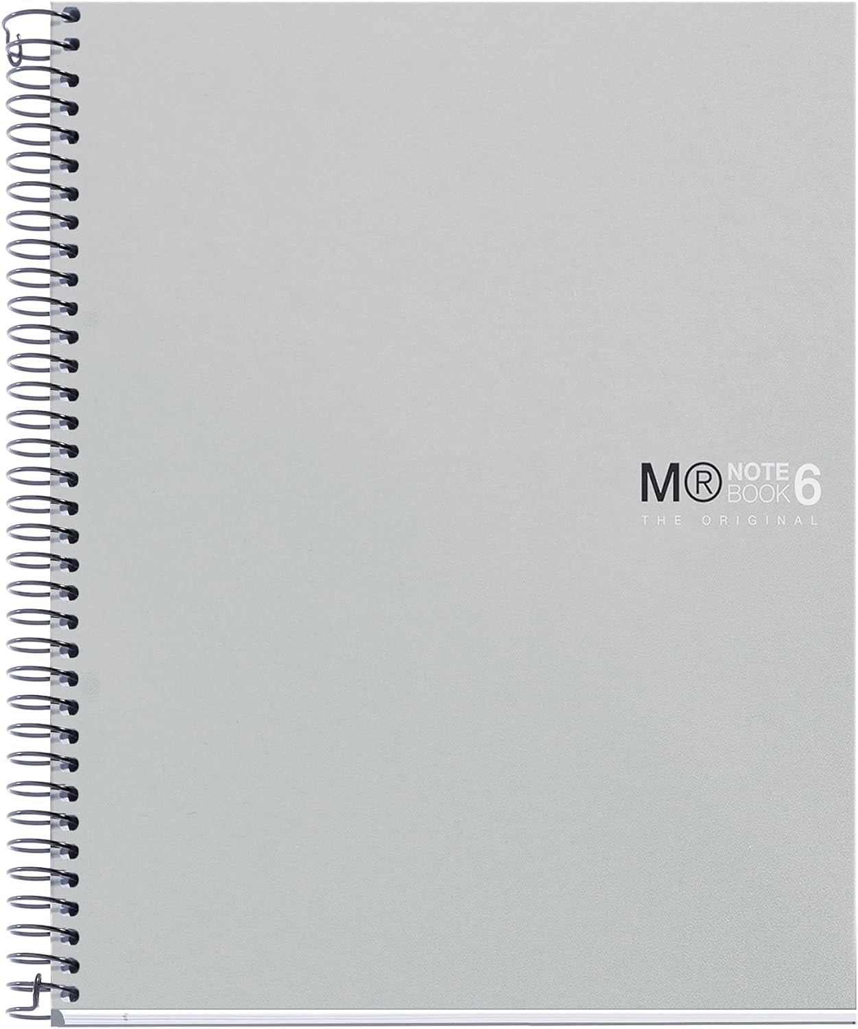 Notebook Mr Basic A4 Ruled 6Sub 150Sh Pp Spiral Grey 42229