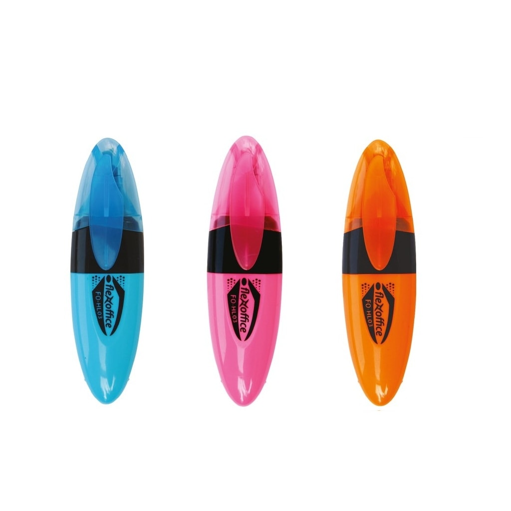 Highlighter Flexoffice Rounded Shape Fo-Hl03
