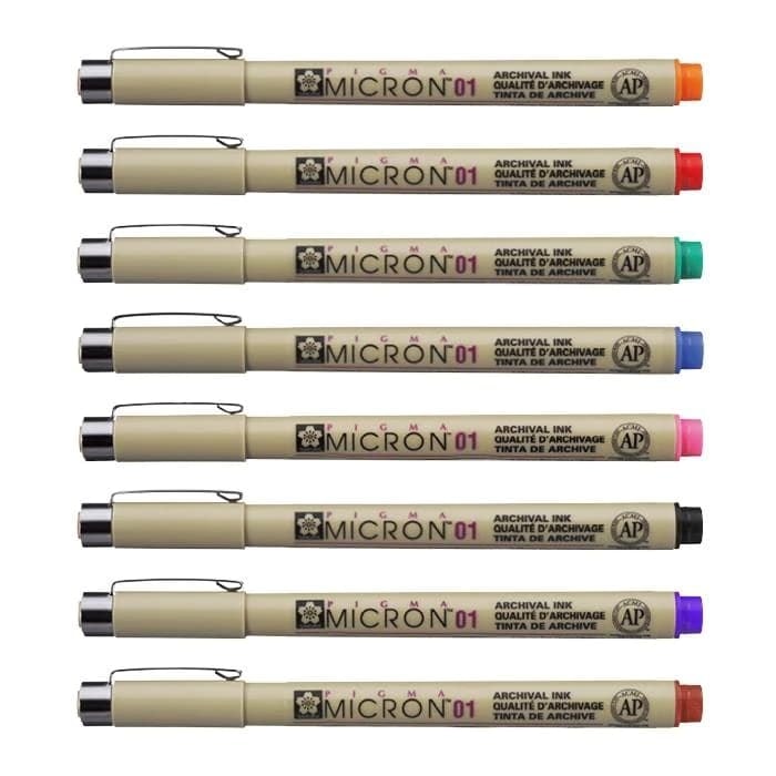 Pigment Marker Sakura Pigma Micron 01 0.25 Mm Xsdk01 5