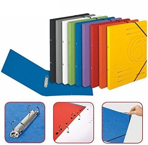 Ring File Herlitz A4 Colorspan W/Elastic