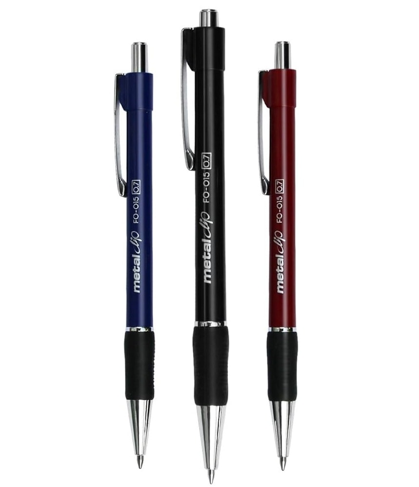 Pen Ballpoint Flexoffice Metal Clip 0.7Mm Fo-015