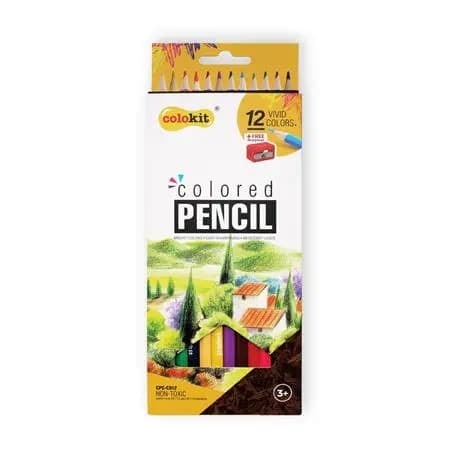 Colored Pencil Flexoffice Colokit W/Sharpener 12/Pack Cpc-C012