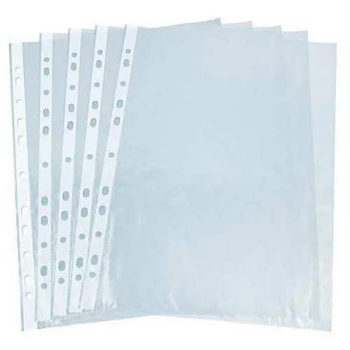 Folder Punched Comix Pp A4 40Micron 100/Bag Super Clear A6786
