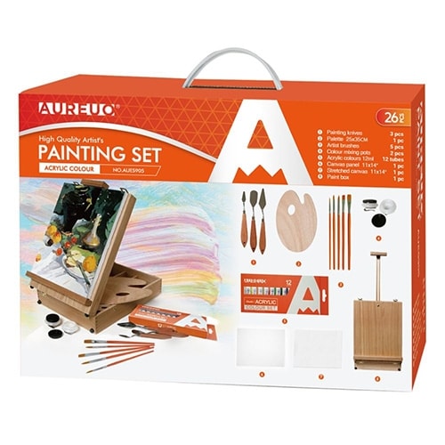 Painting Set Phoenix Acrylic Easel Case 26/Pack