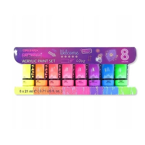 Acrylic Paint Phoenix 21Ml 8/Pack Neon