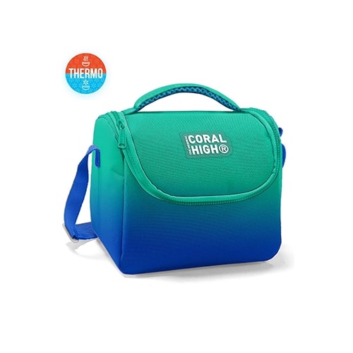 Lunch Bag  Tie Dye Blue Coral High Thermo