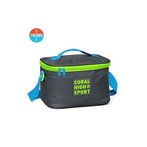 Lunch Bag  Grey/Green Coral High Thermo