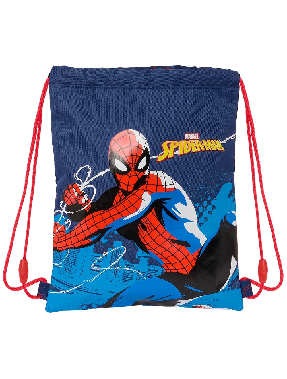 Drawstring Bag Spiderman Neon