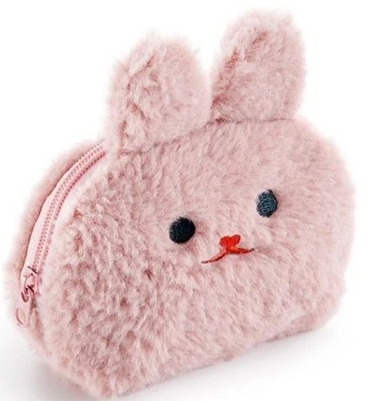 Coin Purse Mr Back 2 Fun Fluffy Pink 16292