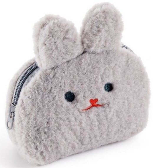 Coin Purse Mr Back 2 Fun Fluffy Grey 16293