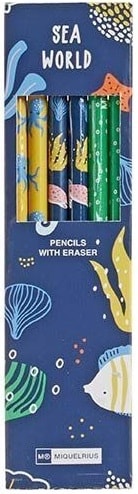 Pencil Mr Sea World 6/Pack 11911