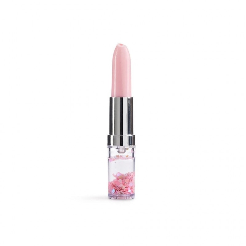 Pen Ballpoint Mr Lipstick Back 2 Fun Glitter Pink 11904