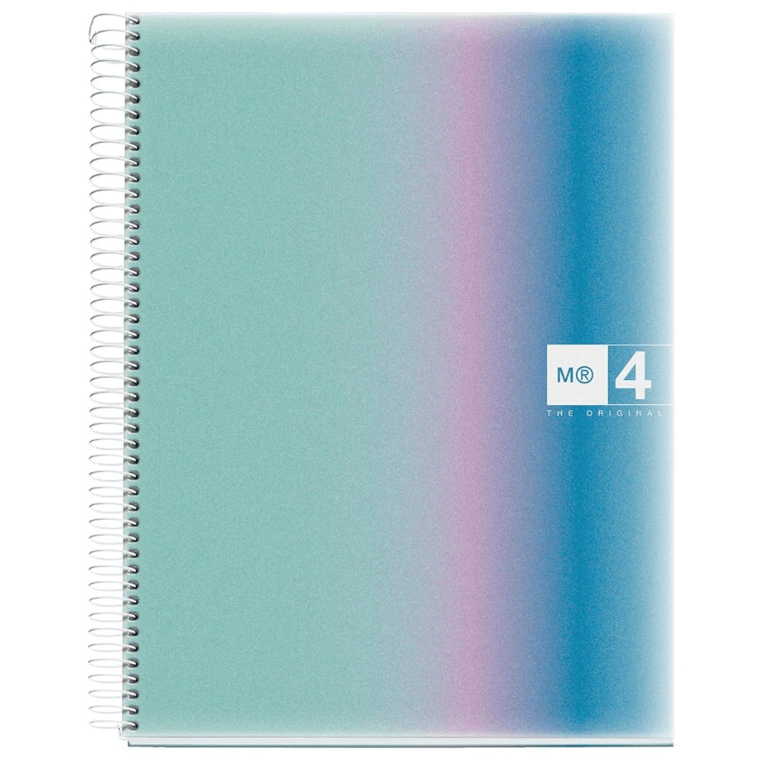 Notebook Mr Aurora A4 Ruled 4Sub 120Sh 70G Pp Santorini 4259