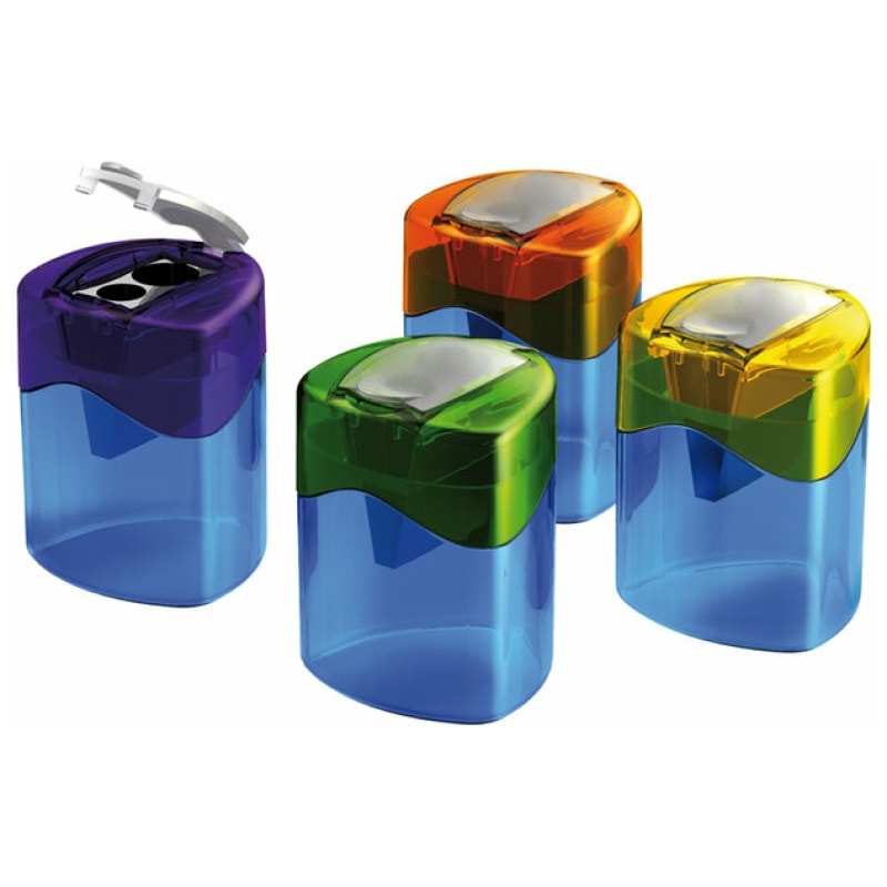 Sharpener M+R W/Container Trio Swing Double Assorted 954 0050