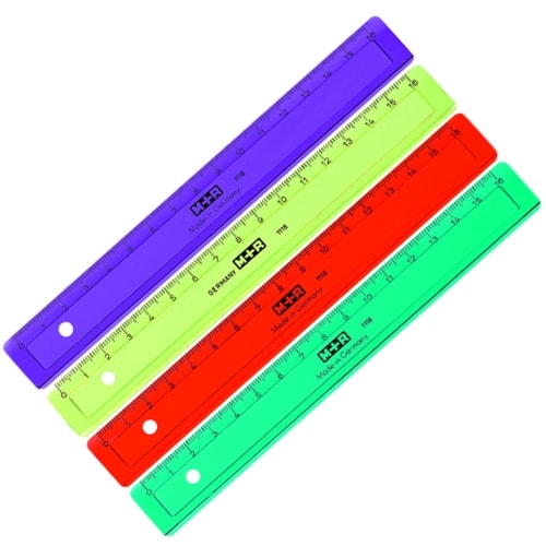 Ruler M+R Plastic 16Cm Assorted 1116 0150
