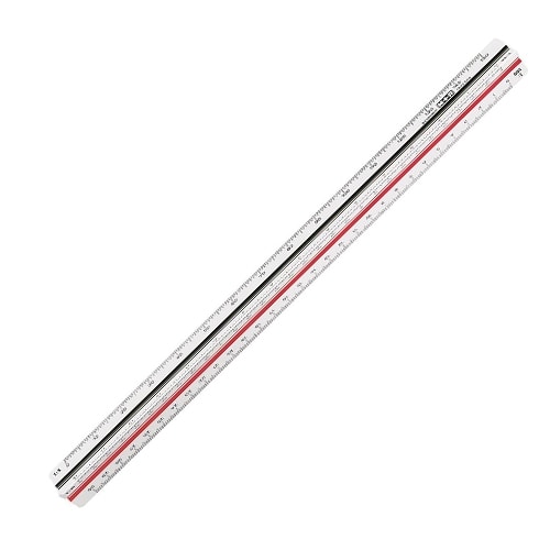 Ruler Triangular Scale M+R 30Cm Architect 2 2Colors 1632 0010