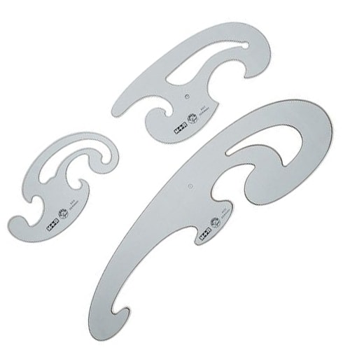 French Curve M+R 7083 0030 Smoked Colored