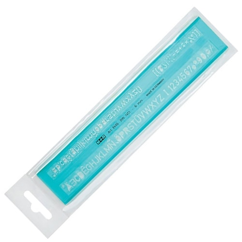 Ruler Template M+R Letter 8Mm 8608 0000