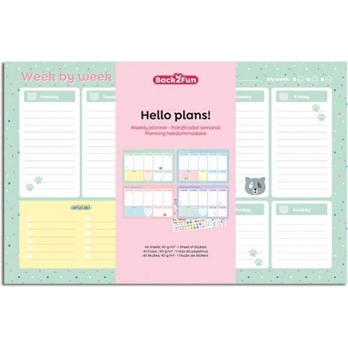 Planner Mr Back 2 Fun Timeless Weekly A4 W/Stickers 28719