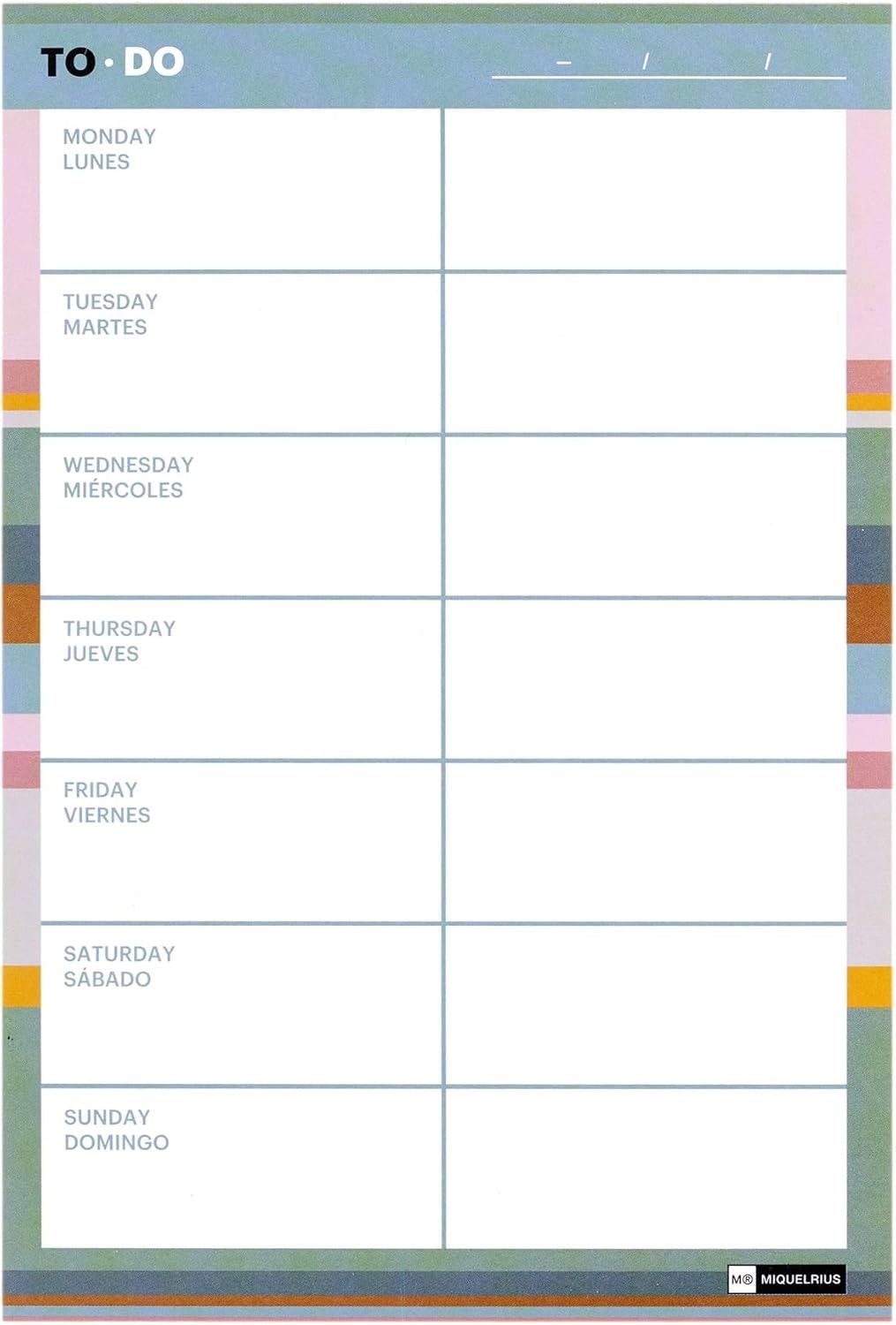 Planner Mr To Do Weekly A5 Horizontal 28156
