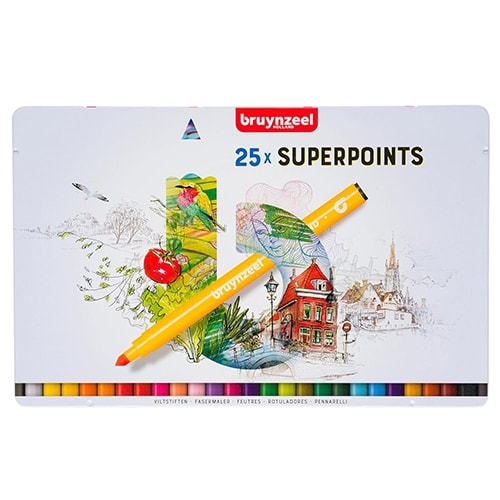 Felt Tips Super Points Colour Pens Bruynzeel