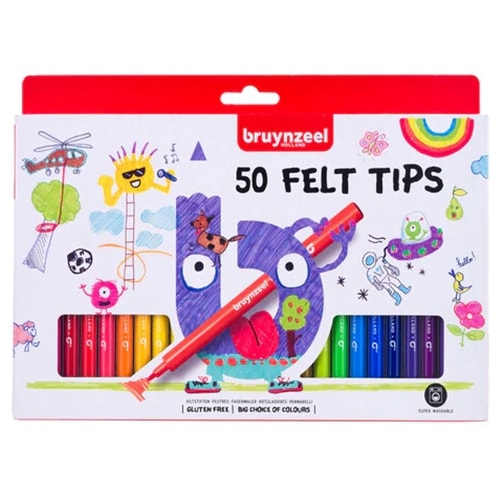 Felt tip set Bruynzeel  | 50 colours