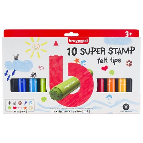 Marker Bruynzeel Super Stamp 10/Pack 60129010