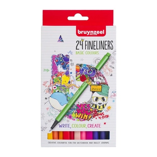 Fineliner Bruynzeel  set | 24 colours