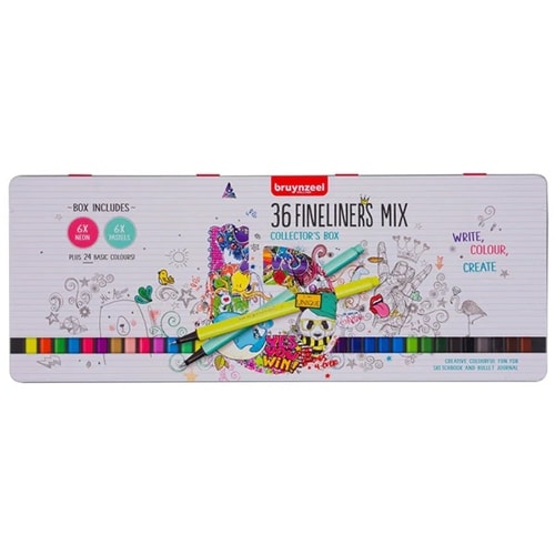 Fineliner Bruynzeel Tin Box 36/Pack
