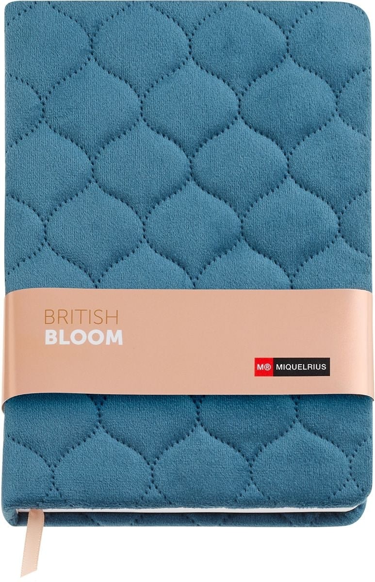Notebook Mr British Bloom Velvet Blue