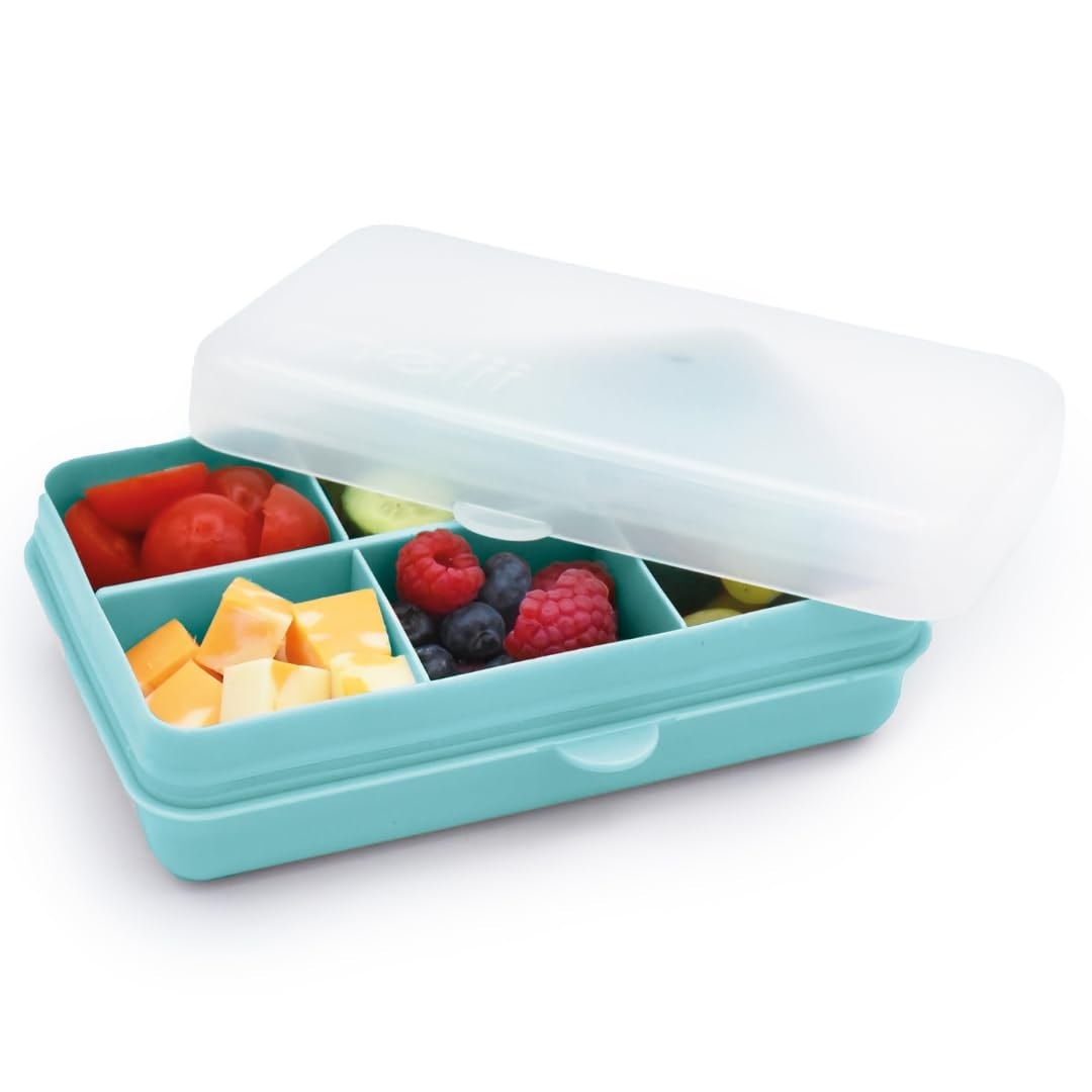 Melii Snackle Box Mini 6 Compartment BLUE