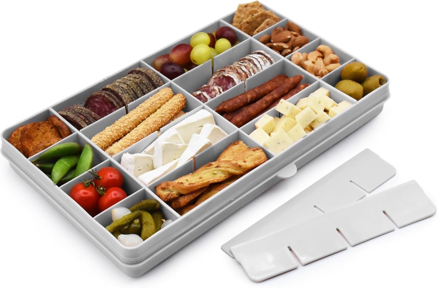 Melii Snackle Box XL 24 Compartment GREY