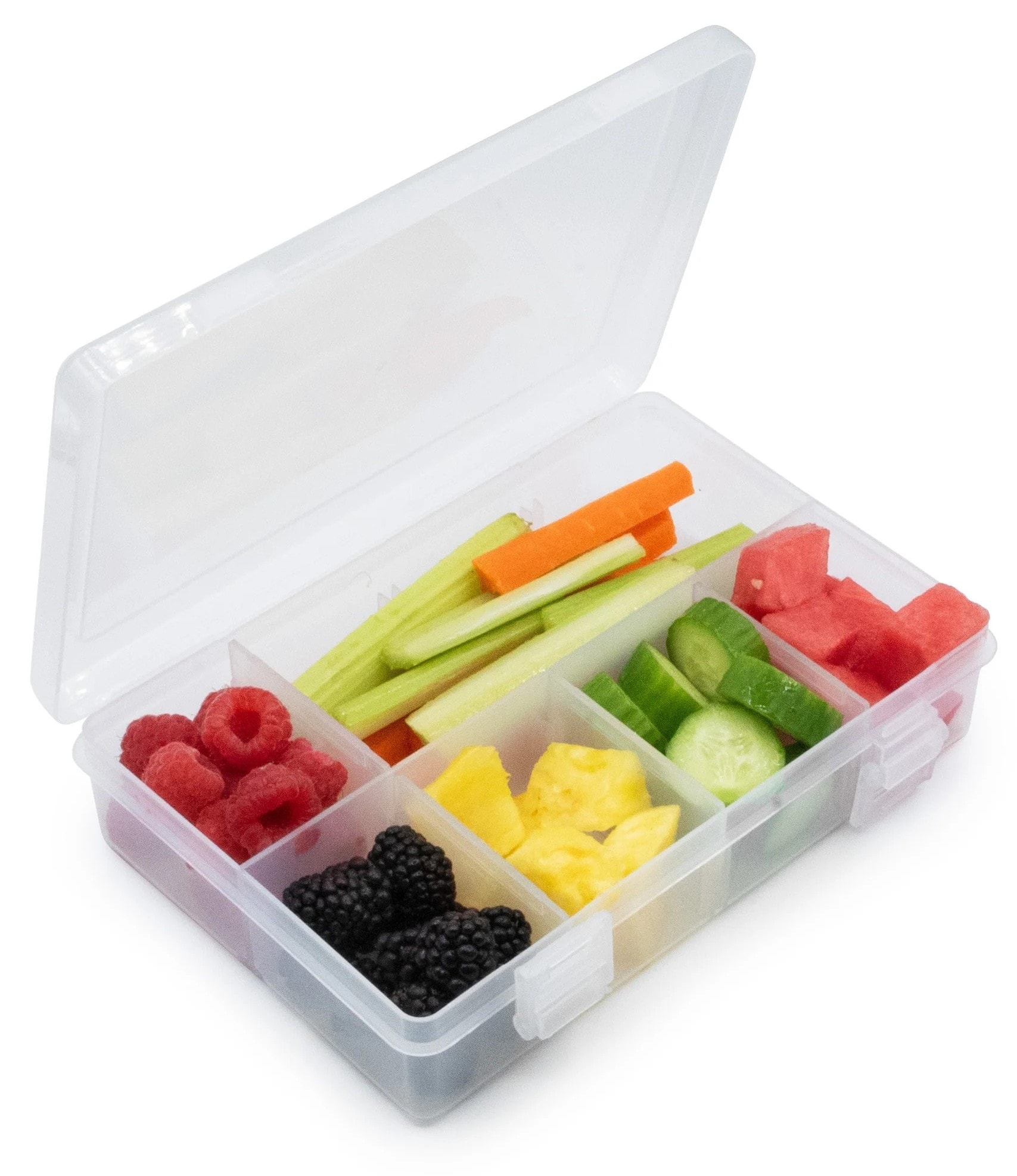 Melii 8 Compartment Snackle Box CLEAR