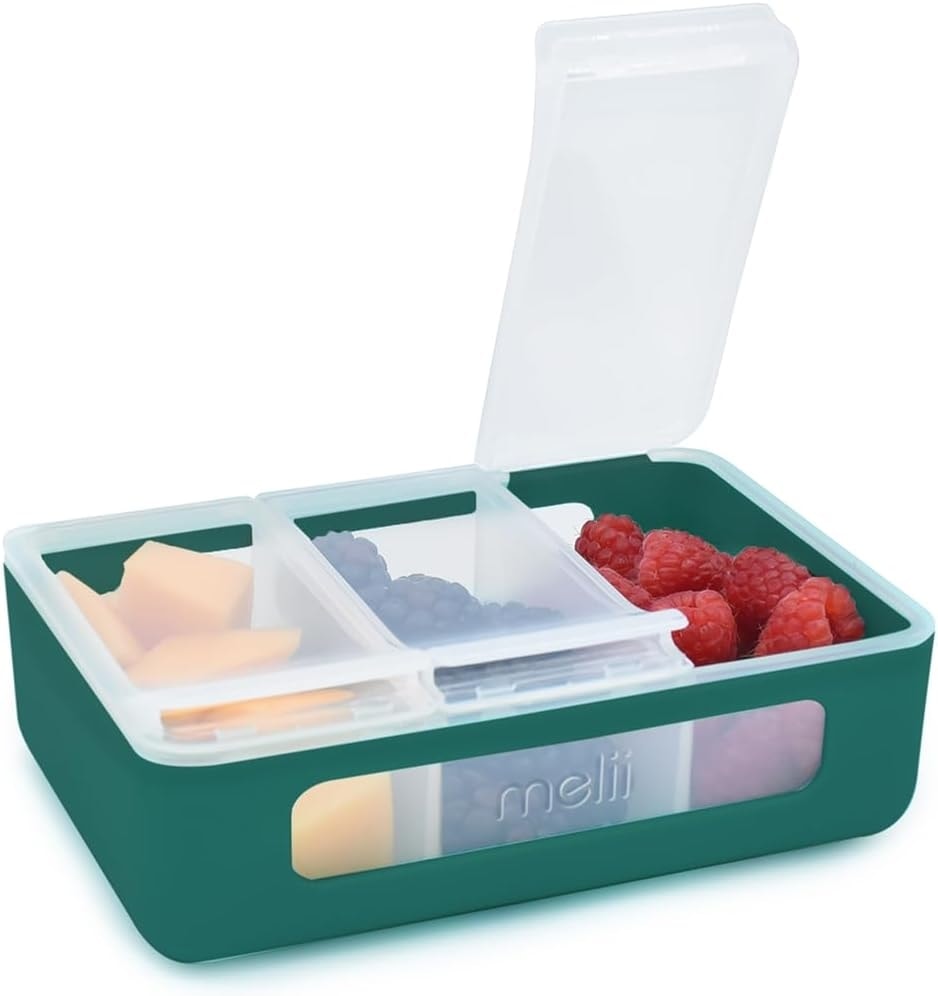 Melii Snackle Box 3 Compartment HUNTER PINE