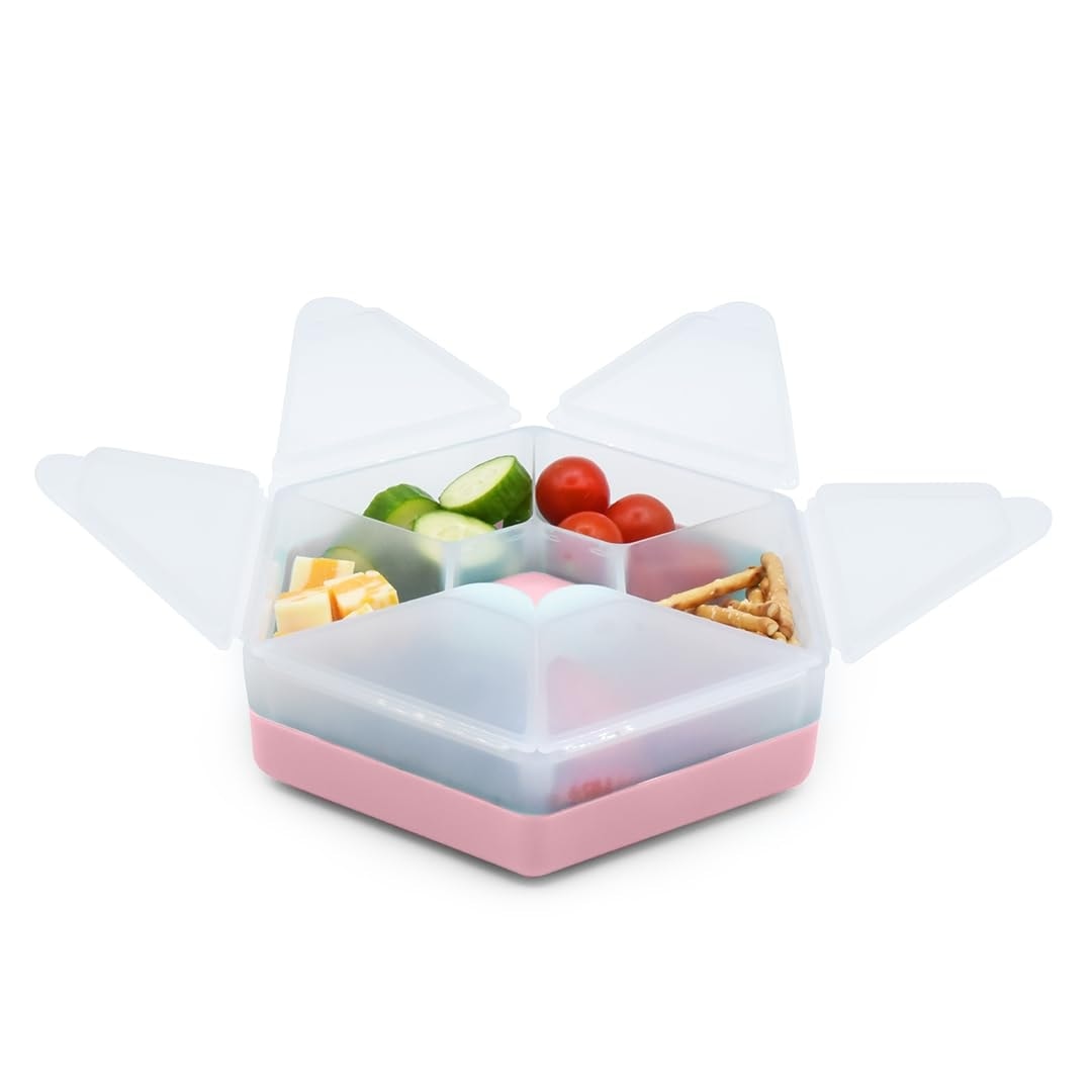 Melii Snackle Box Mini 6 Compartment PINK