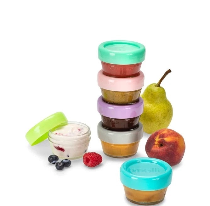 Glass Baby Food Containers MULTICOLOR