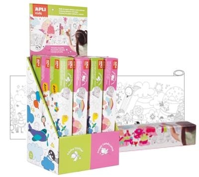 Coloring Roll Adhesive Magic Candy Land 4M - Apli