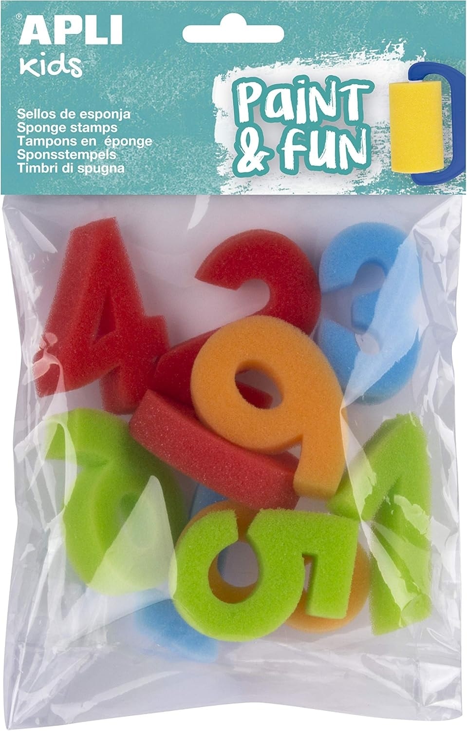 Sponge Stamps 123 10/Pack - Apli