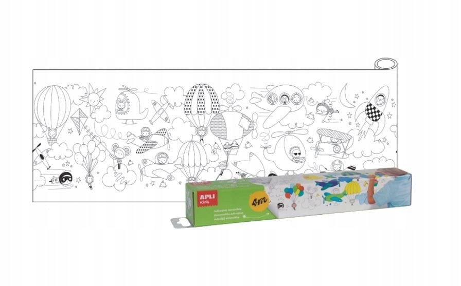 Coloring Roll Adhesive Globe Trotter 4M - Apli