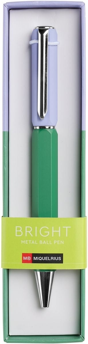 Bright Pen Ballpoint Mr Mauve Green