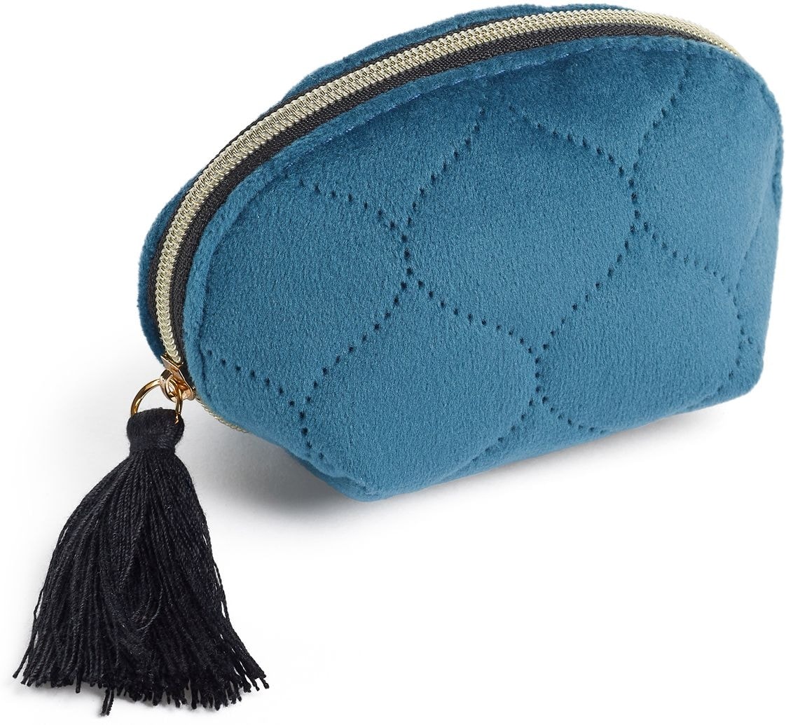 Coin Purse Mr British Bloom Velvet Blue