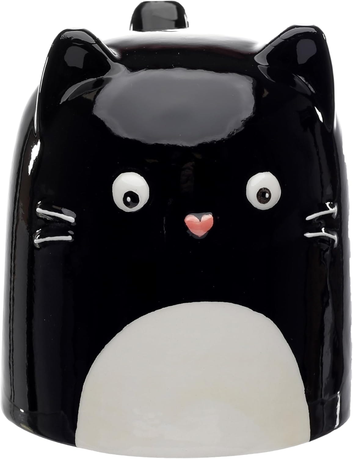 Mug Feline Fine Black Cat Upside Down Ceramic Umug02