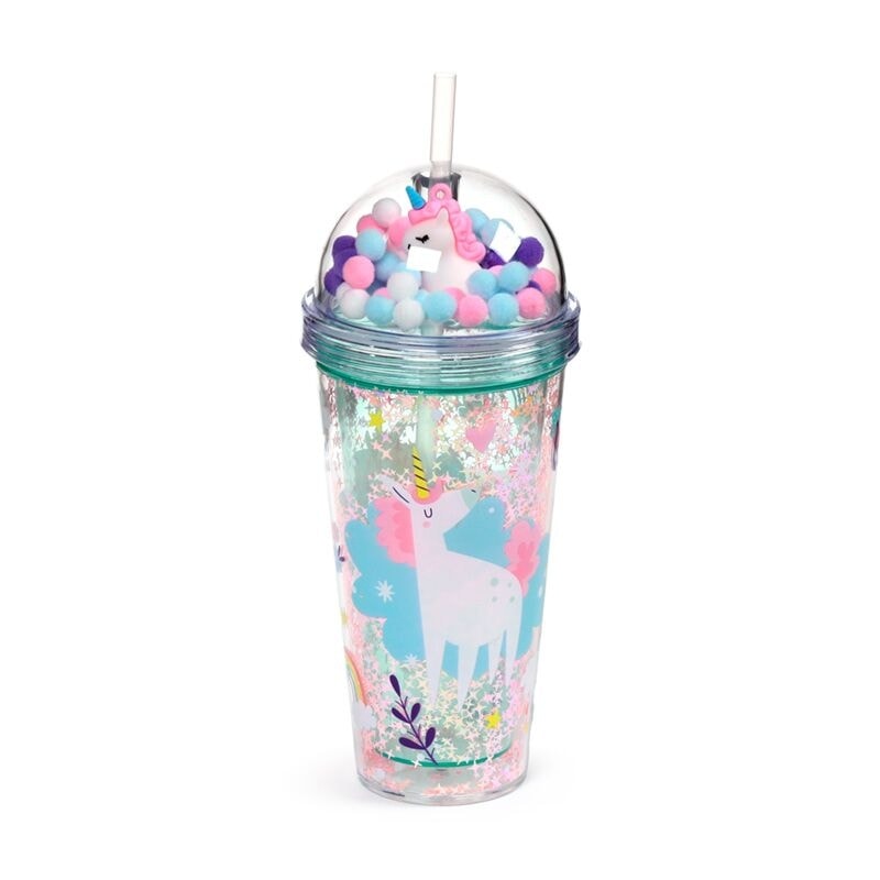 Cup Unicorn Magic Double Walled W/Straw Cup84