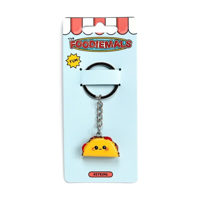 Keyring Foodiemals Frida The Taco 3D Pvc Key298