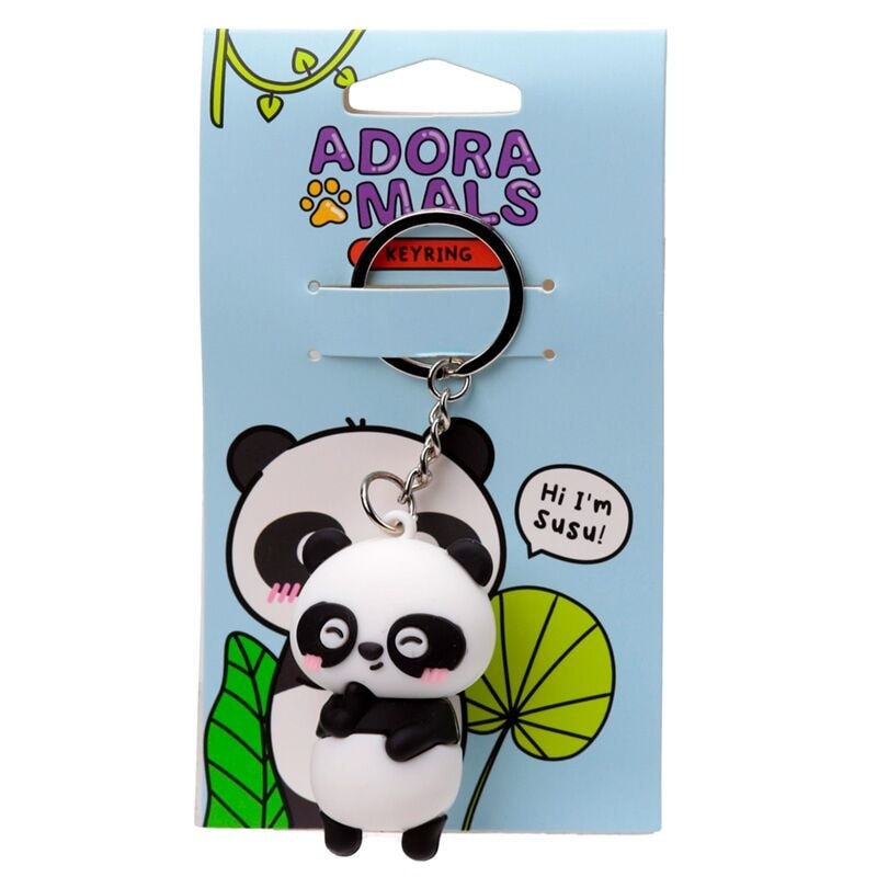 Keyring Adoramals Susu The Panda 3D Pvc Key281