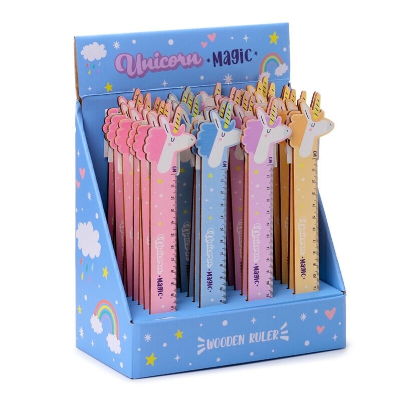 Ruler 15Cm Shaped Top Wooden Sta332
