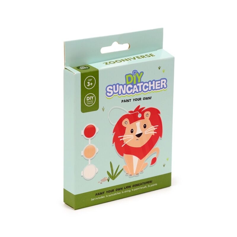 Paint Your Own Diy Suncatcher Zooniverse Lion Diy01