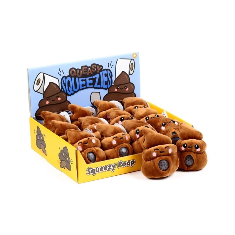 Plush Squeezy Toy Queasy Squeezies Poop Ty1078