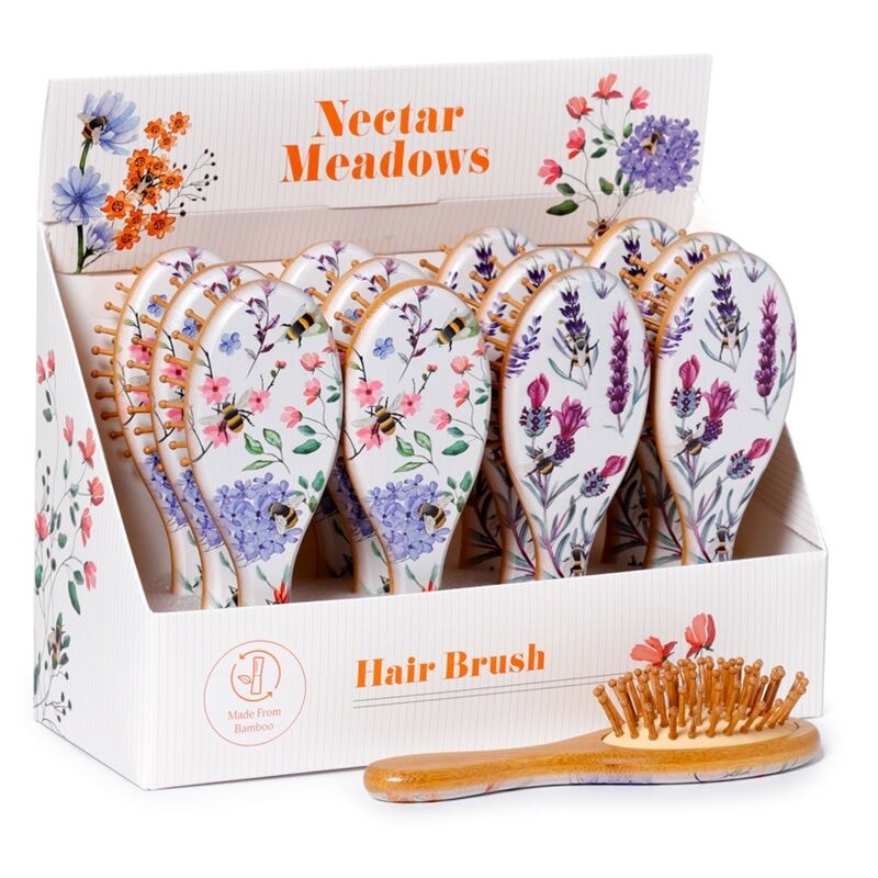 Hair Brush Nectar Meadows Bamboo Bru27
