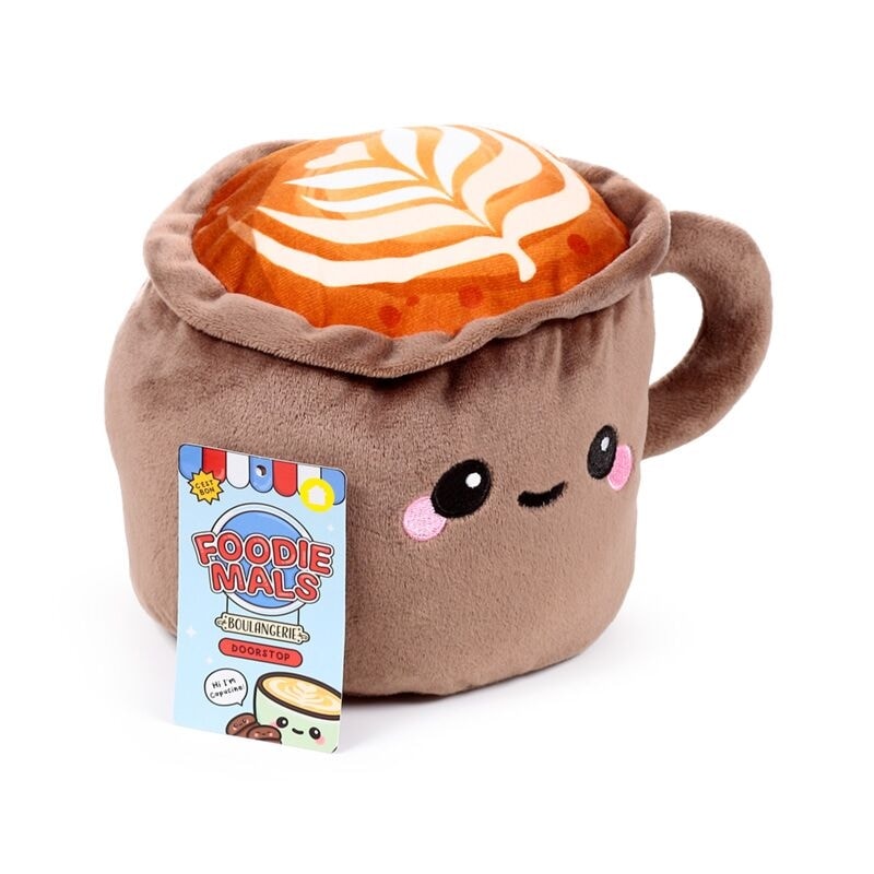 Plush Door Stop Foodiemals Cappuccino Dst168
